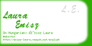 laura enisz business card
